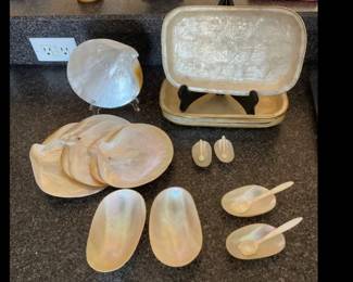 Mother of pearl plates