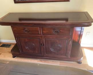 Asian inspired sideboard buffet