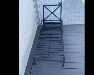 Metal chaise lounge
