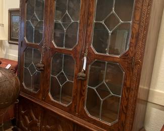 Lead glass cabinet, stunning piece!!