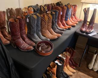 Leddy’s, Lucchese, Rios of Mercedes and more. Incredible boots! Mostly size 10-11
