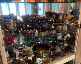 Amazing collection of carnival glass