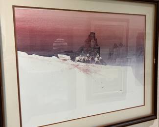 Atkinson signed numbered print