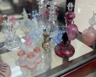 Beautiful antique perfume bottles