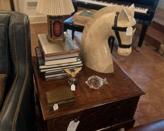 Maitland Smith Hollywood Regency marble horse head