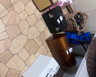 Singer 301A, Singer Featherweight221, Singer 15 in wooden case, Bernina #150 Sewing machine