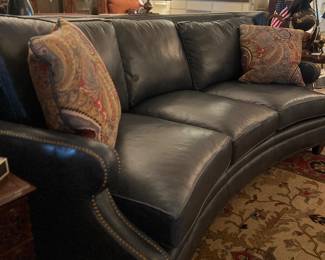Pair of Taylor King leather sofas