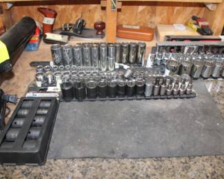 A sampling of the socket tools and equipment