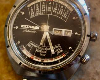 Working 1970's Wittnauer 2000, Automatic, Original Face and Band, Stainless Steele