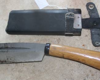 Nata Ryoba Limbing Kniff with Sheath by Japanese Cleavors.