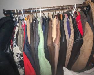 Vintage men's coats and sweaters including leather, Western wear, vintage Hugo boss NWT, wool and more.