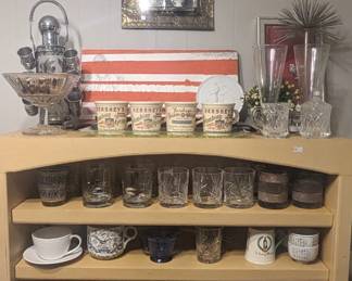 Vintage barware including Culver Ltd, George's berard, Fenton and more 