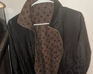 Louis Vuitton black reversible windbreaker 