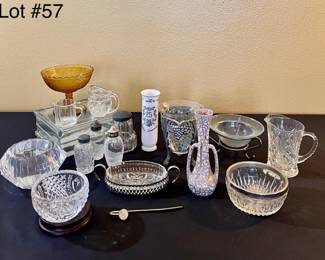 Assorted Vintage Glass Crystal Ware