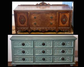 Antique Chest and Dresser that could be used as a Crendenza