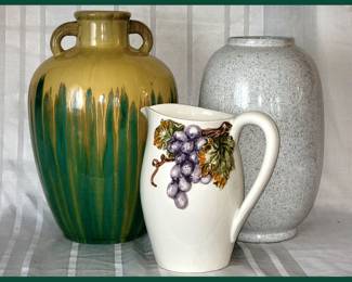 Nice Pottery including a Pitcher Made in Italy