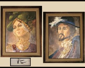 Pair of Vic Tor Paintings