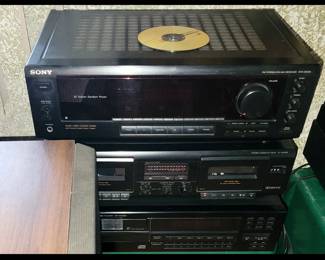 Sony Stereo System Comes with Turn Table and 2 Large Speakers; Works Beautifully