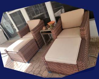 All Weather Chairs and Ottomans