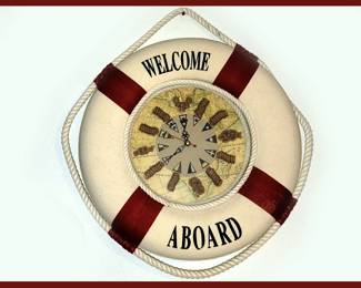 Life Ring Clock with Knots for Numbers