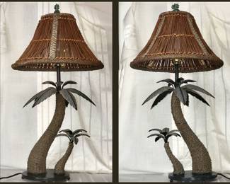 Pair of Palm Tree Lamps