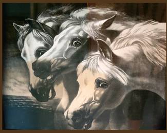 Old Pharaoh's Horses Print Originally done by J.F. Herring