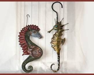 Hanging Metal Seahorses