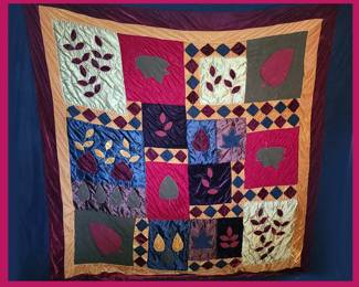 Beautiful Bed Cover; has Shams to Match; There are many more nice linens