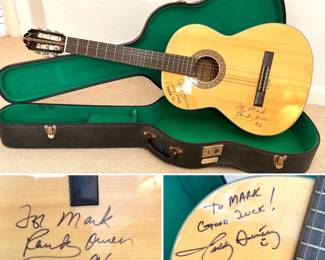 Toyota Guitar model no. 110
Autographed by Randy Owen and Teddy Gentry of the group Alabama