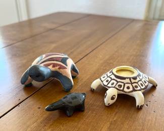 Various Native American figurines 