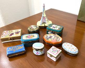 Limoges Porcelain Trinket Boxes