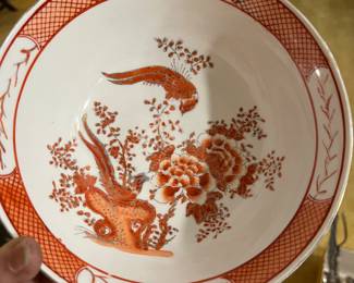 Quianlong Iron Red Phoenix Bowl