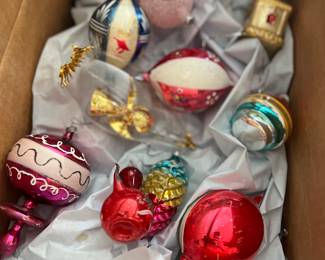 VINTAGE CHRISTMAS BALLS & Decorations