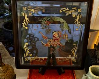 Reverse Glass Painting