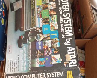 Atari 2600 with checkerboard style box very rare 