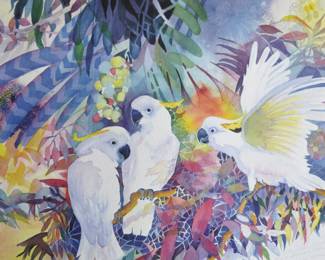 Collection of 50+ watercolors by Sylvia Abrams - This is only a small sample group