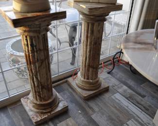 Vintage marble Buddha statues