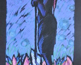 Approx: 3 ' x 4' Original pastel on paper by Anca Ionescu