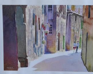 Collection of 50+ watercolors by Sylvia Abrams - This is only a small sample group