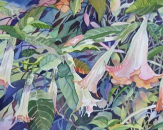 Collection of 50+ watercolors by Sylvia Abrams - This is only a small sample group