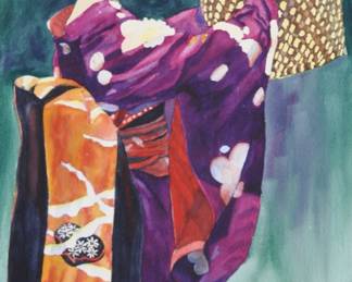 Collection of 50+ watercolors by Sylvia Abrams - This is only a small sample group