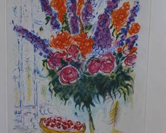 Flowers by Marc Chagall