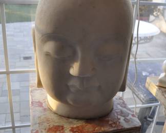 Vintage marble Buddha statues