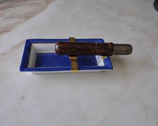 S T Dupont ashtray and cigar holder