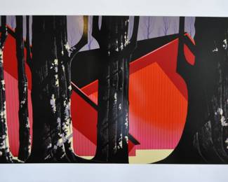 Approx: 3' x 4' unframed artwork by Vicente Romero