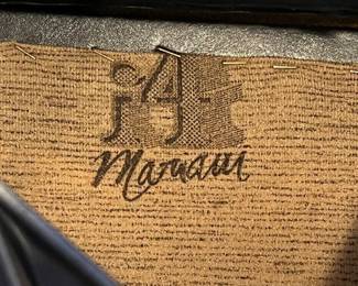 Vintage Mariani leather and chrome chair from PACE.