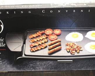 202 - GE Electric Griddle in Box You are buying a used as-is electric/electronic item. We do not guarantee all components are present, and if it is not expressly stated, it is untested.