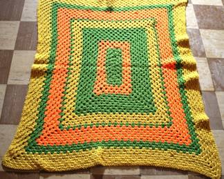 43 - Afghan Blanket - 38" x 44"