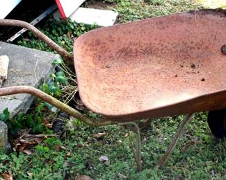 123 - Vintage Wheelbarrow - 25" x 50" x 20"