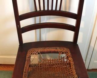 143 - Chair - 40" x 16" x 18" as is - seat needs repaired